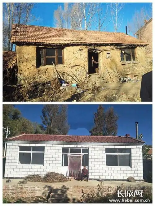 河北省承德市滦平县一处农村危房改造前后对比图.河北省住建厅供图