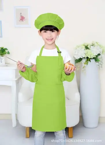儿童围裙定制logo幼儿园画画衣烘焙厨师印字图护衣幼儿园小孩罩衣