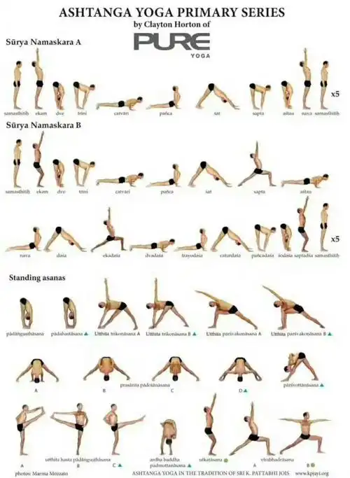 【免费领取】阿斯汤伽一级二级序列挂图.汤粉必备练习挂图(电子版)