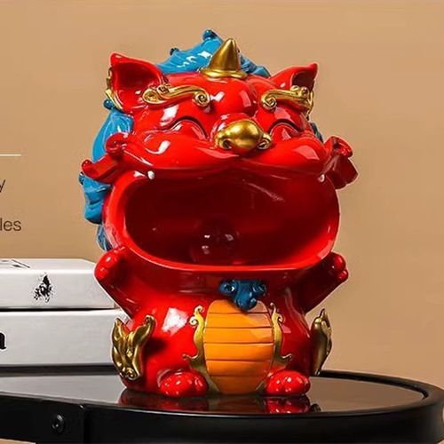貔貅招财摆件麒麟可爱办公桌面玄关钥匙收纳装饰摆设开业乔迁礼物