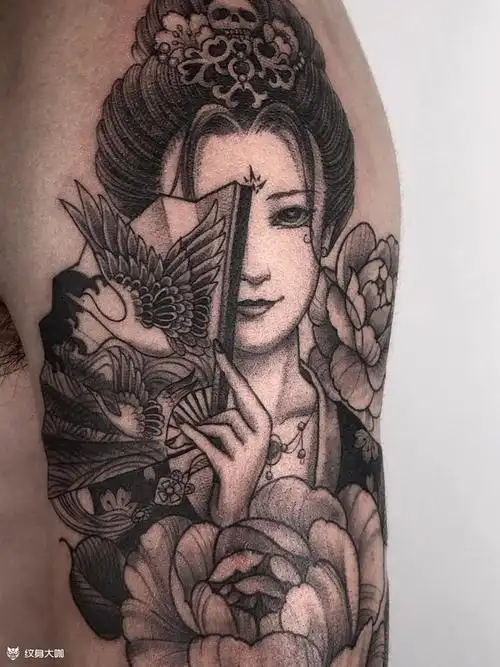 艺伎手臂纹身图案大全 - 纹身大咖