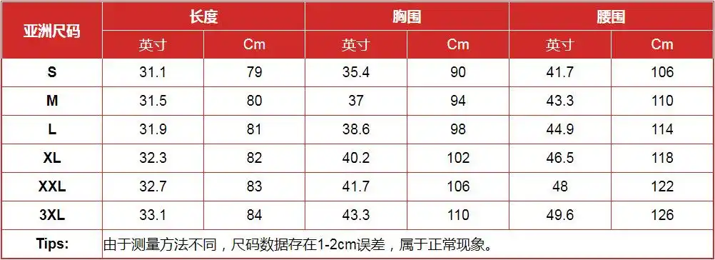 1688详情页连衣裙中文尺码图
