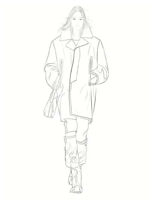 服装设计效果图时装画板绘ps插画