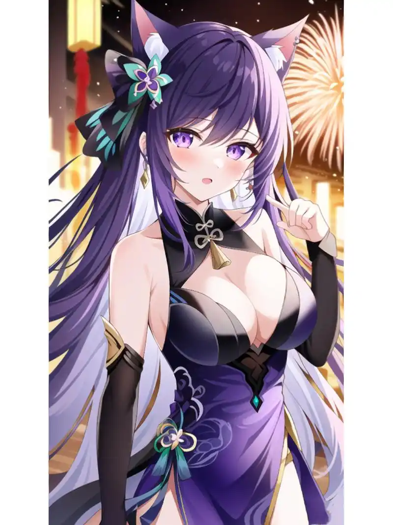 06原神新春壁纸|刻晴来啦! by不绘ai 06新春7天连更!