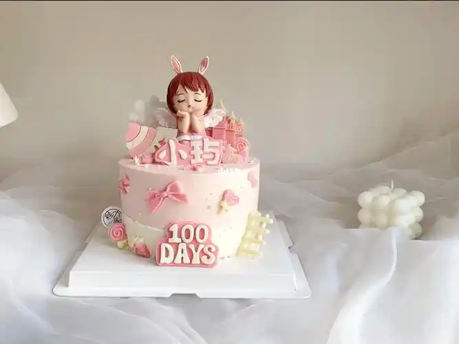 百天蛋糕女宝宝蛋糕