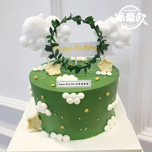 米帝欧北京同城生日蛋糕网红ins小红书简约花朵