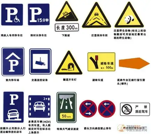 新国标停车位标志多达十几种