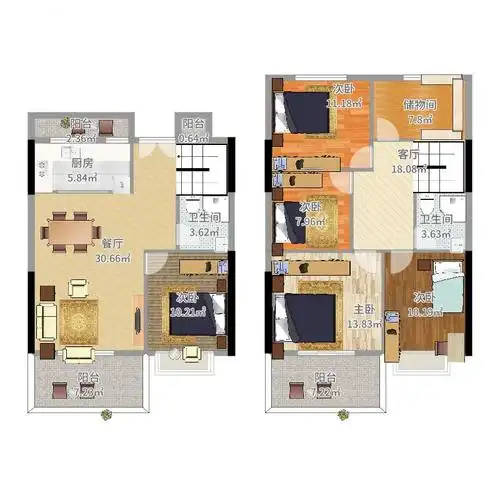 求改造,复式楼,除了承重墙全部是空的