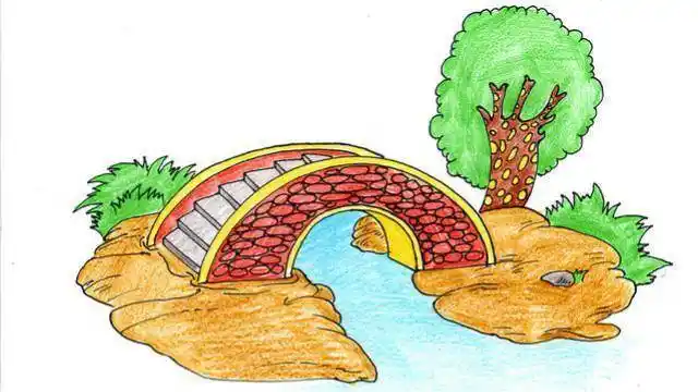 拱桥卡通图片简笔画拱桥简笔画图片大全简单好看的拱桥简笔画图片怎么