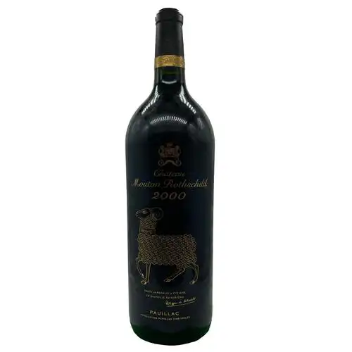 2000年木桐酒庄大金葡萄酒损背mouton1500ml干红静态葡萄酒