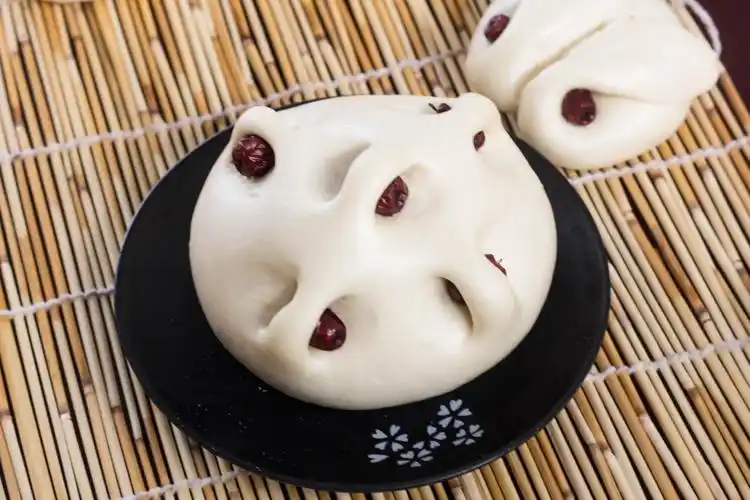 山东特产乐福来千层纯手工大馒头枣饽饽包子面食原味300g*6包邮