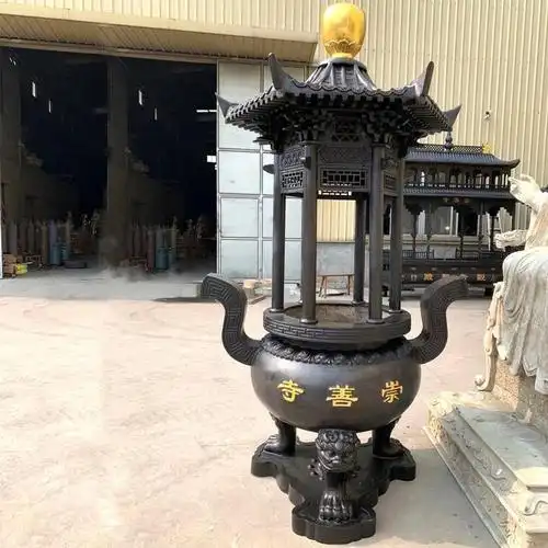 禅院烧纸炉生铁铸造 殡仪馆化钱炉设计款式