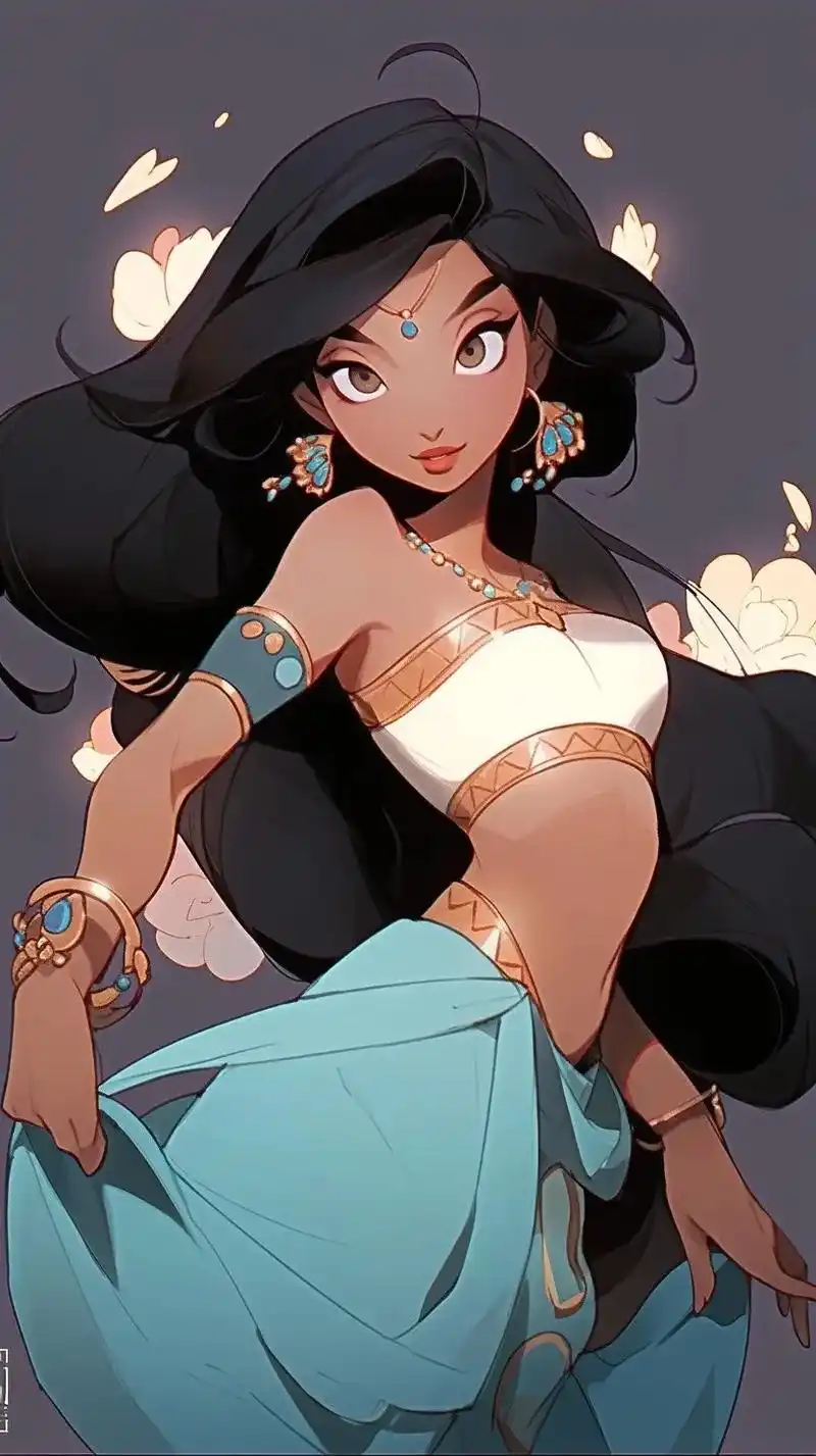 公主壁纸|『迪斯尼在逃公主』.茉莉公主第一弹……#手机壁纸  - 抖音