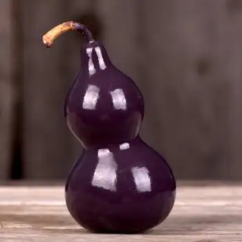 葫仙天然彩绘葫芦七彩葫芦挂件葫芦摆件儿童娃玩具礼物家居工艺品紫色
