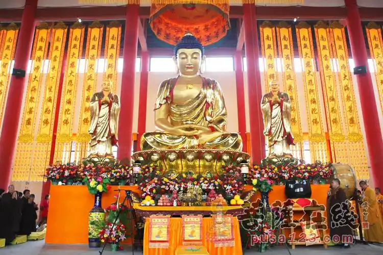 【高清图集】河北省衡水景县开福寺举行大雄宝殿全堂佛像开光法会