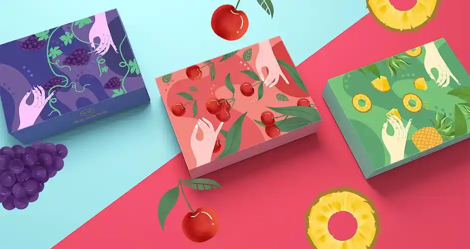 水果干插画包装设计