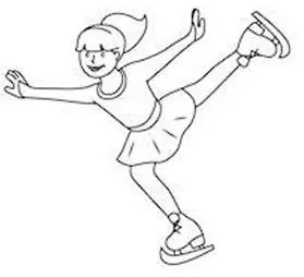 幼儿园人物简笔画教案花样滑冰运动员