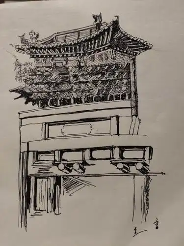 2019暑假平遥古城写生作品(3)