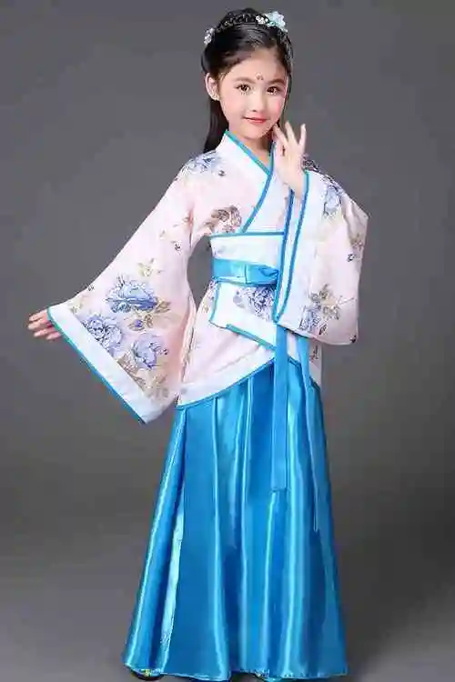 一折古装公主服装_六一儿童古装唐装女童古装仙女装表演服古代公主