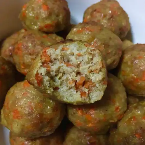 胡萝卜猪肉丸子空气炸锅版