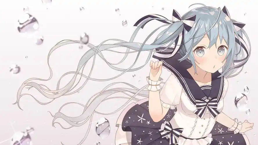 甜美养眼的初音未来桌面壁纸