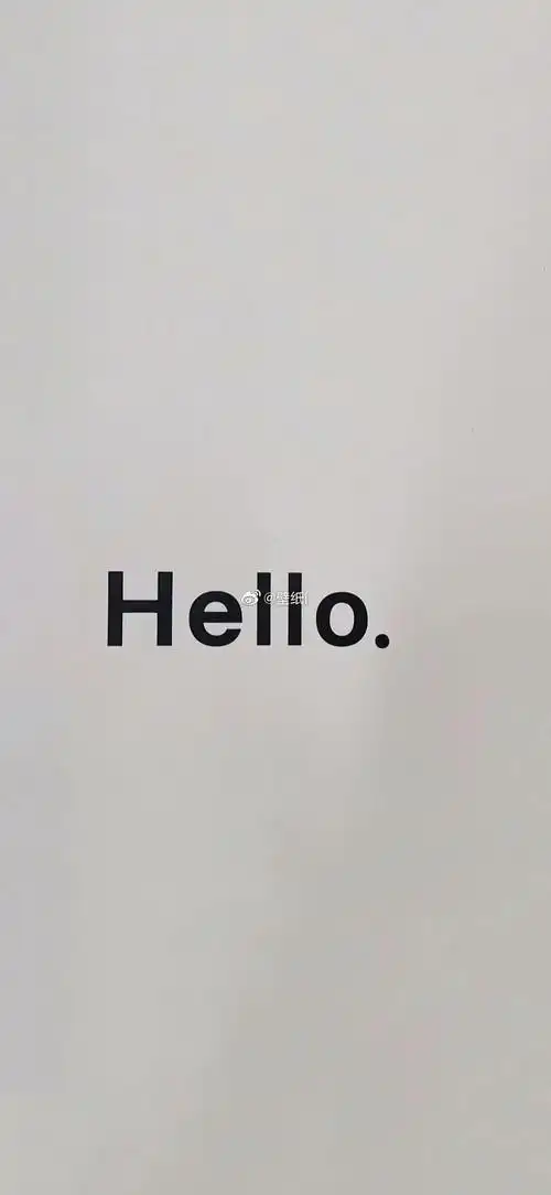大家有没有白色的hello壁纸