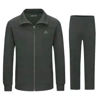 新式春季长袖体能服上衣套装春秋作训服意设加大体能服武灰绿深灰