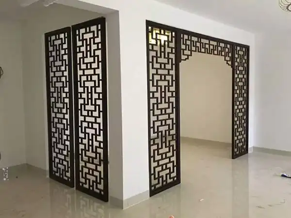 福建南平铝窗格 现代新中式铝方通窗花