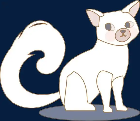 扁平化可爱小猫设计矢量图下载