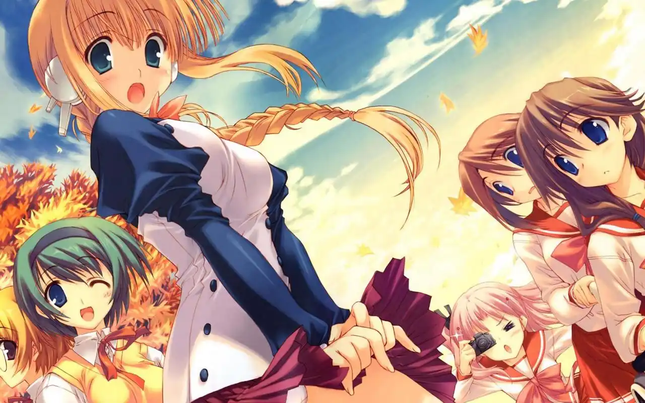 日漫《to heart青春纪事》卡通美女高清桌面壁纸