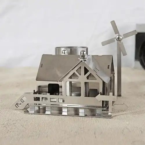 小屋创意意纯金属金属工艺工艺品铁皮房子房屋别墅摆件