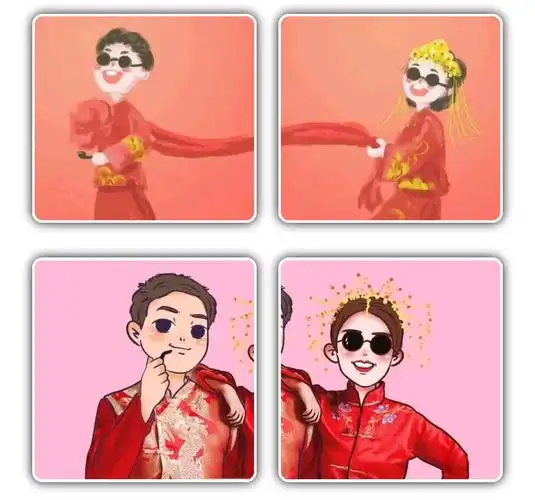 新郎新娘情头,婚纱系列头像,穿婚纱的头像,好看的婚纱头像, 婚礼情侣