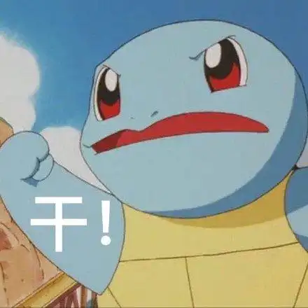 杰尼龟表情包 干!_杰尼龟表情