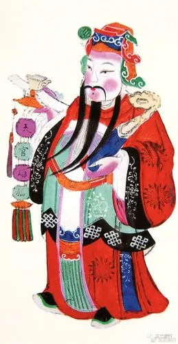 这张神奇的年画想要升官发财人人必备