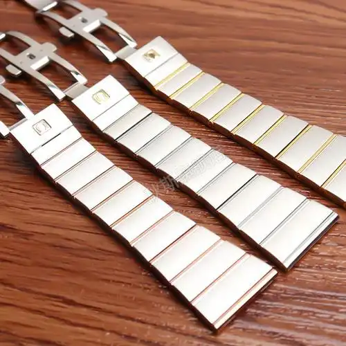 欧米茄手表表带原装欧米茄手表带钢带双鹰星座系列男女原装款式蝴蝶扣