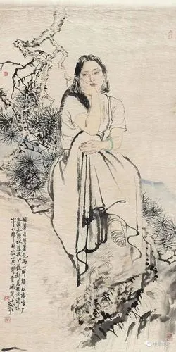 何家英画美女:只有被模仿,从未被超越!