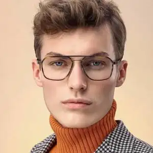 超轻纯钛眼镜框男无螺丝图片