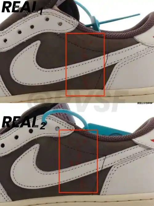 正品倒钩3.0批次不同皮料和鞋标均有差异,增加鉴定难度!