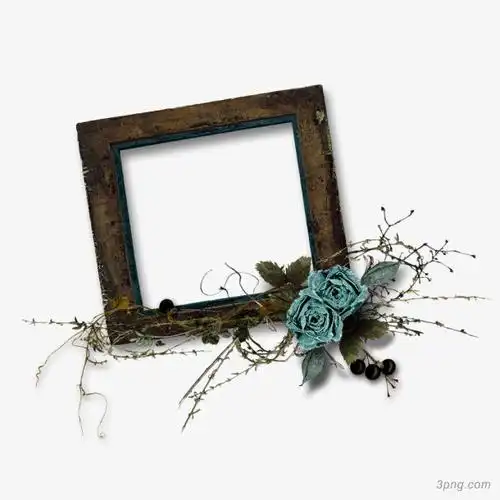 边框手绘相框 精美白色png素材透明免抠图片-卡通手绘