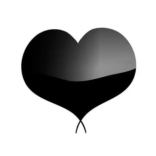 黑色,心形,白色背景,背景,情人节,矢量_高清图片_全景视觉