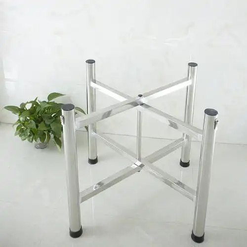 桌脚不锈钢支架定做餐台圆桌高矮定制铁艺亚克力餐台脚