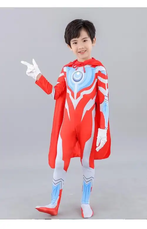 尚然乐迪迦奥特曼服装真人cos衣服大人男孩连体衣套装赛罗儿紧身衣童