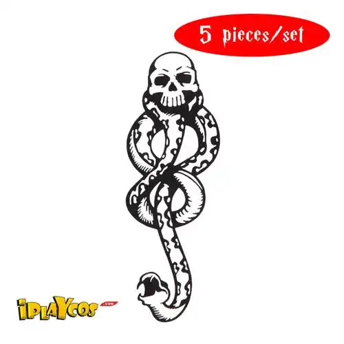 哈利波特 食死徒 霍格沃兹 各类纹身贴 彩色纹身 防水贴纸