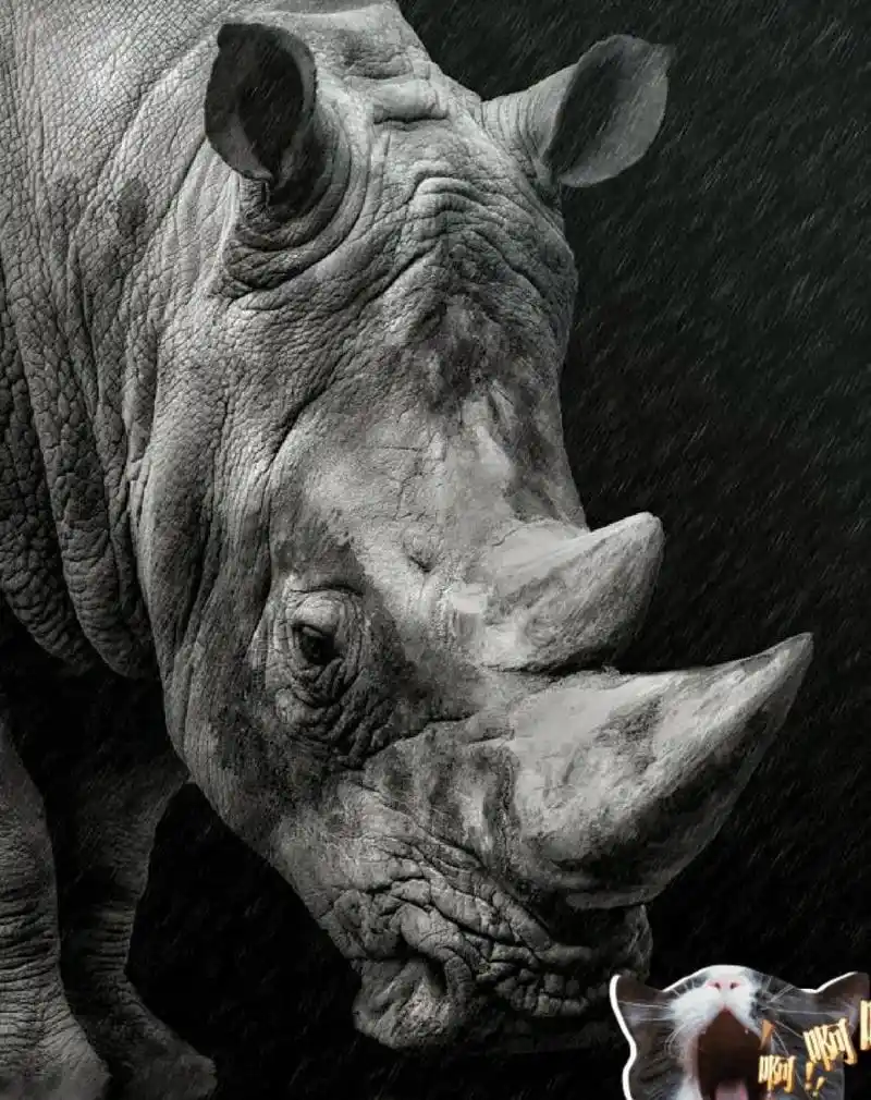 绘画素材分享.适合精微素描#素描 #黑白系 #精微素描动物  - 抖音