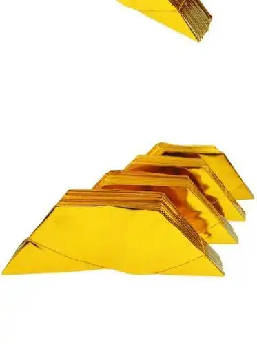 祭祖折叠金色上坟宝烧纸1000个元宝纸半成品礼佛手工折纸银
