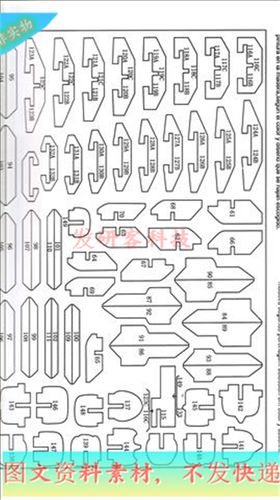 3d激光雕刻图纸矢量图矢量dwgcad线切割立体模型设计素材