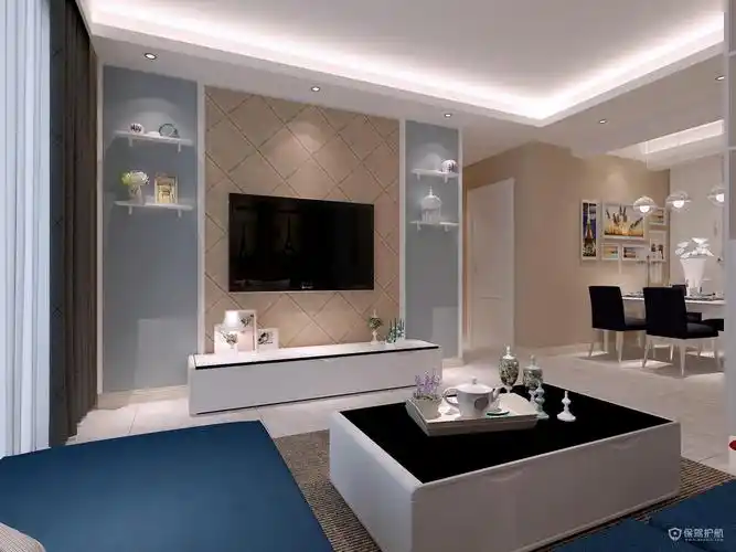 客厅电视墙方位布置效果图