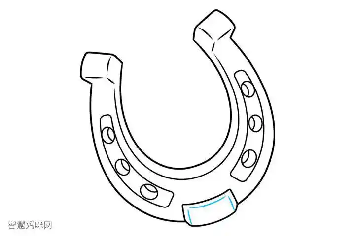 马蹄铁怎么画