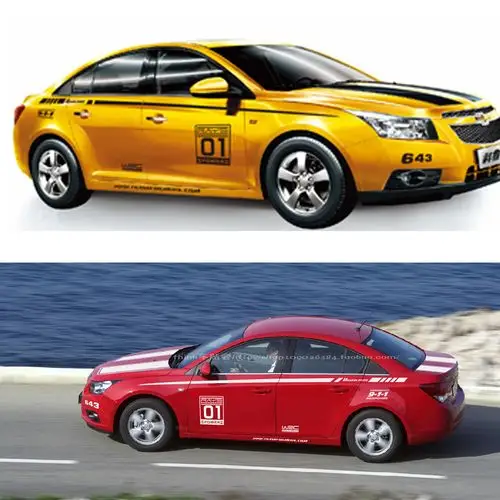 雪佛兰专用大黄蜂拉花汽车腰线贴纸全车改装科鲁兹汽车装饰贴