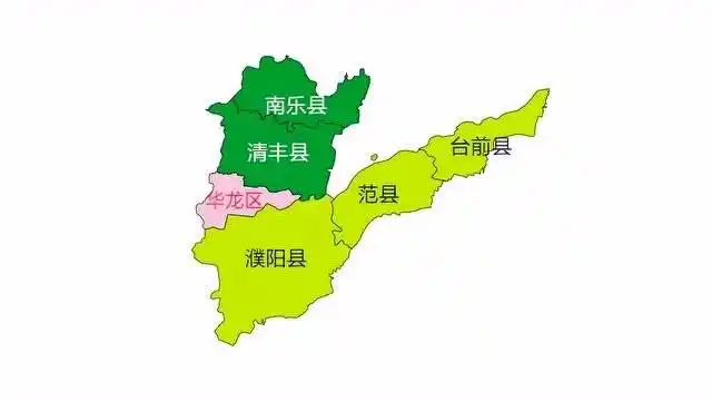 河南东北的一支烟斗,地图看濮阳区划概况